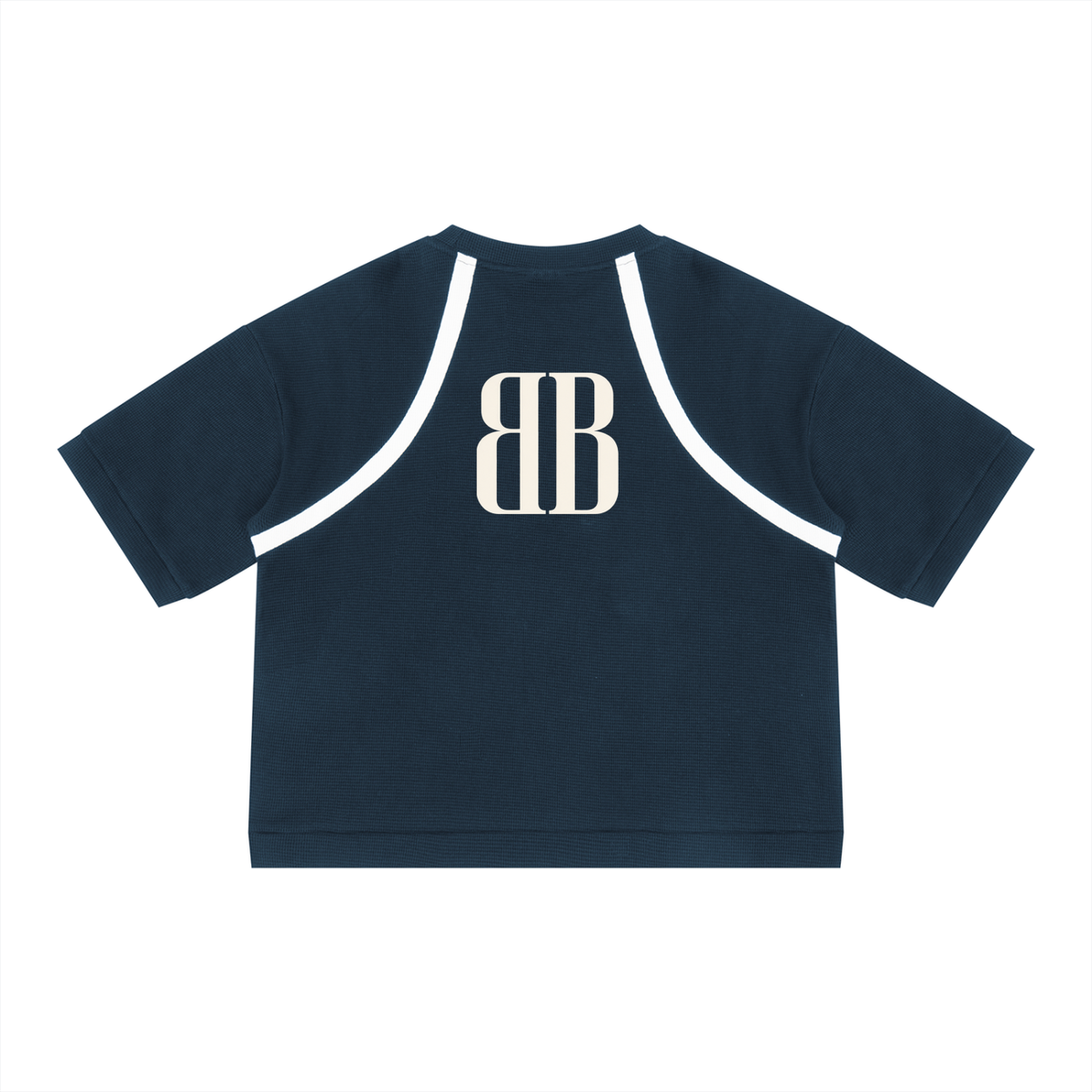 ST.BANDZ® Color Block Waffle Boxy T-Shirt