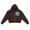 ST.BANDZ® Fleece Zip-Up Boxy Hoodie