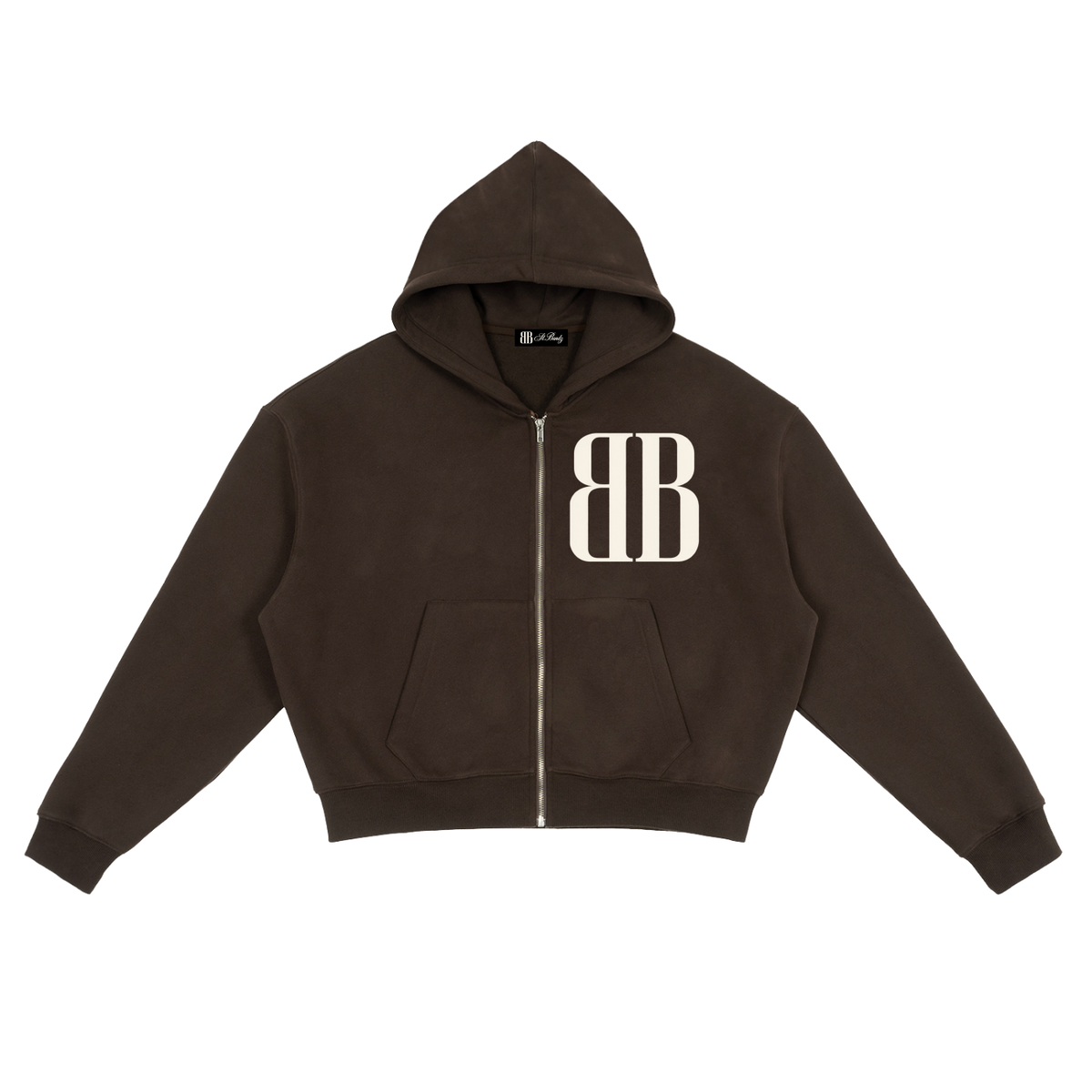 ST.BANDZ® Fleece Zip-Up Boxy Hoodie