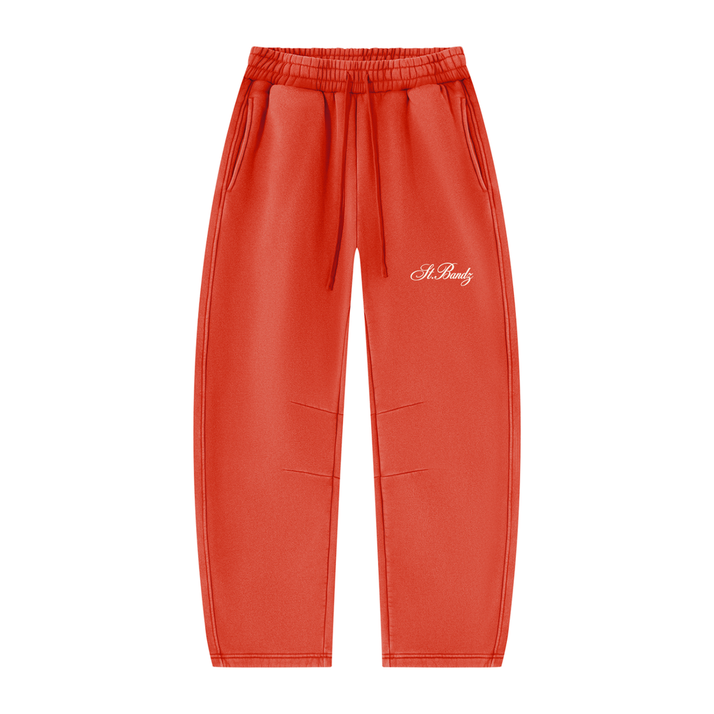 bandzclub,VintageWash,BarrelLeg,Sweatpants,Unisex,Streetwear,Fleece,hoodie