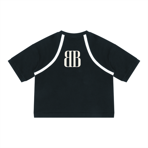 ST.BANDZ® Color Block Waffle Boxy T-Shirt