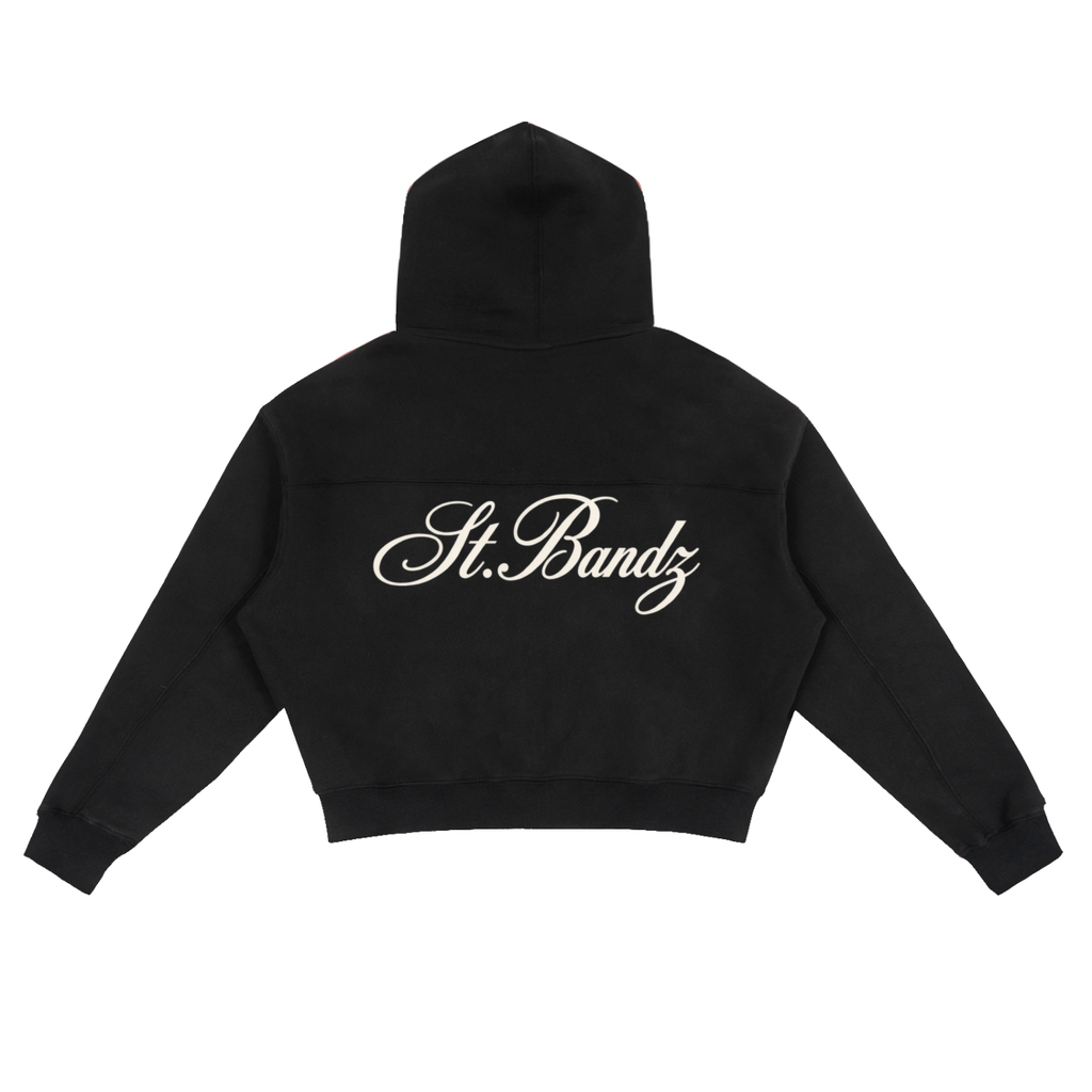 ST.BANDZ® Fleece Zip-Up Boxy Hoodie