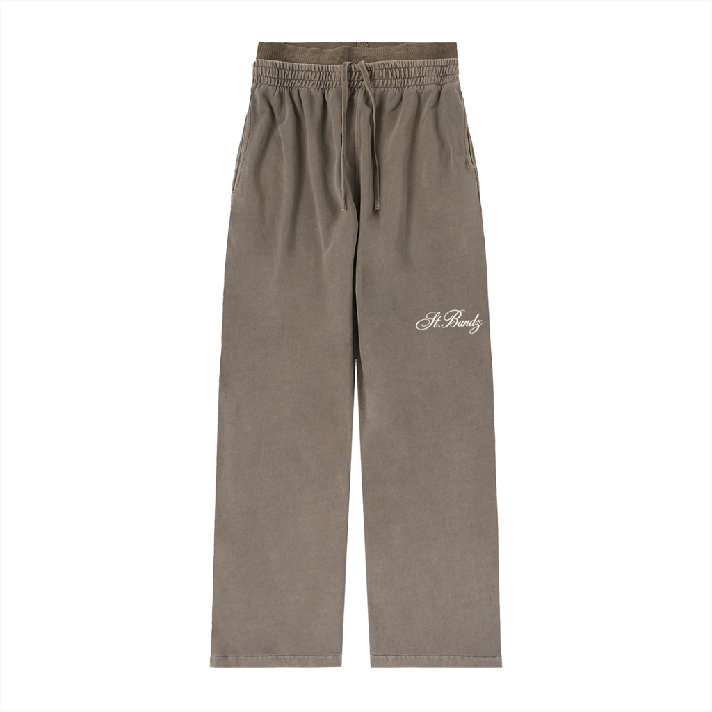 ST.BANDZ® Vintage Washed Double-Waist Sweatpants