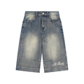 ST.BANDZ® Vintage Wash Baggy Denim Shorts