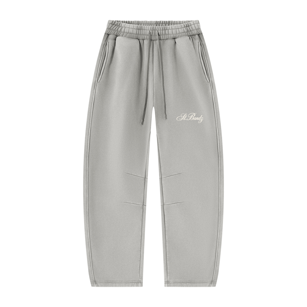 bandzclub,VintageWash,BarrelLeg,Sweatpants,Unisex,Streetwear,Fleece,hoodie