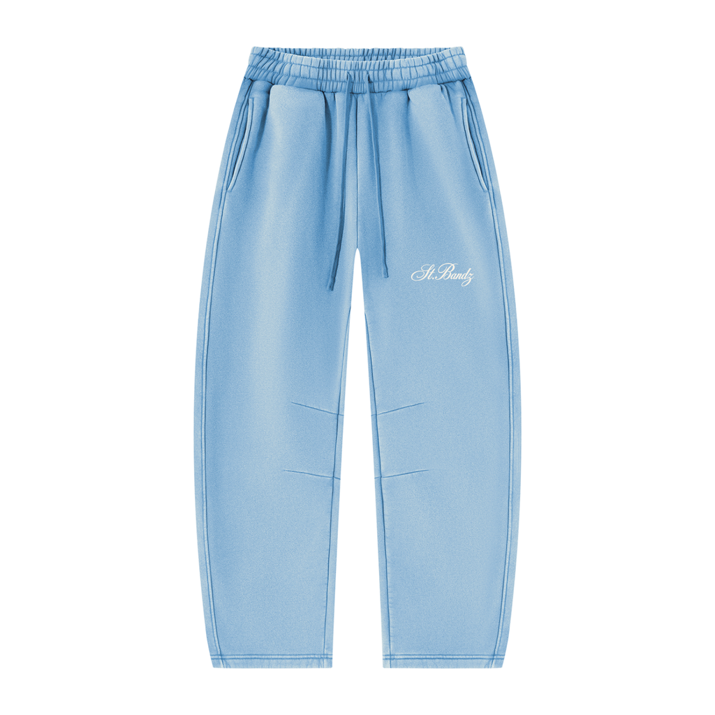 bandzclub,VintageWash,BarrelLeg,Sweatpants,Unisex,Streetwear,Fleece,hoodie