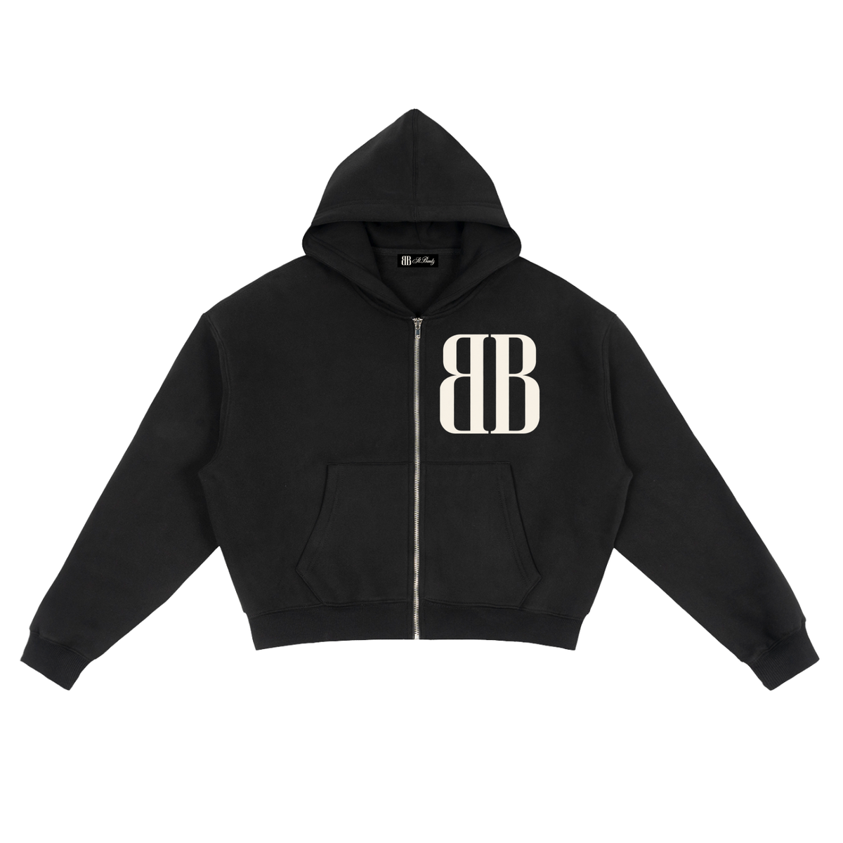 ST.BANDZ® Fleece Zip-Up Boxy Hoodie