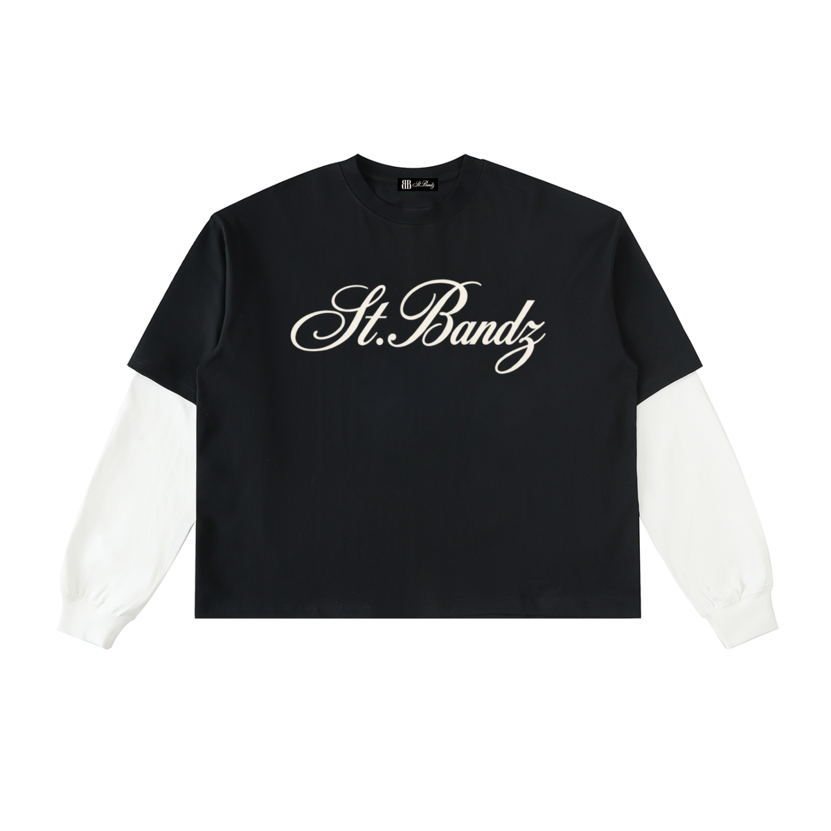 ST.BANDZ® Layered Contrast Sleeve T-Shirt