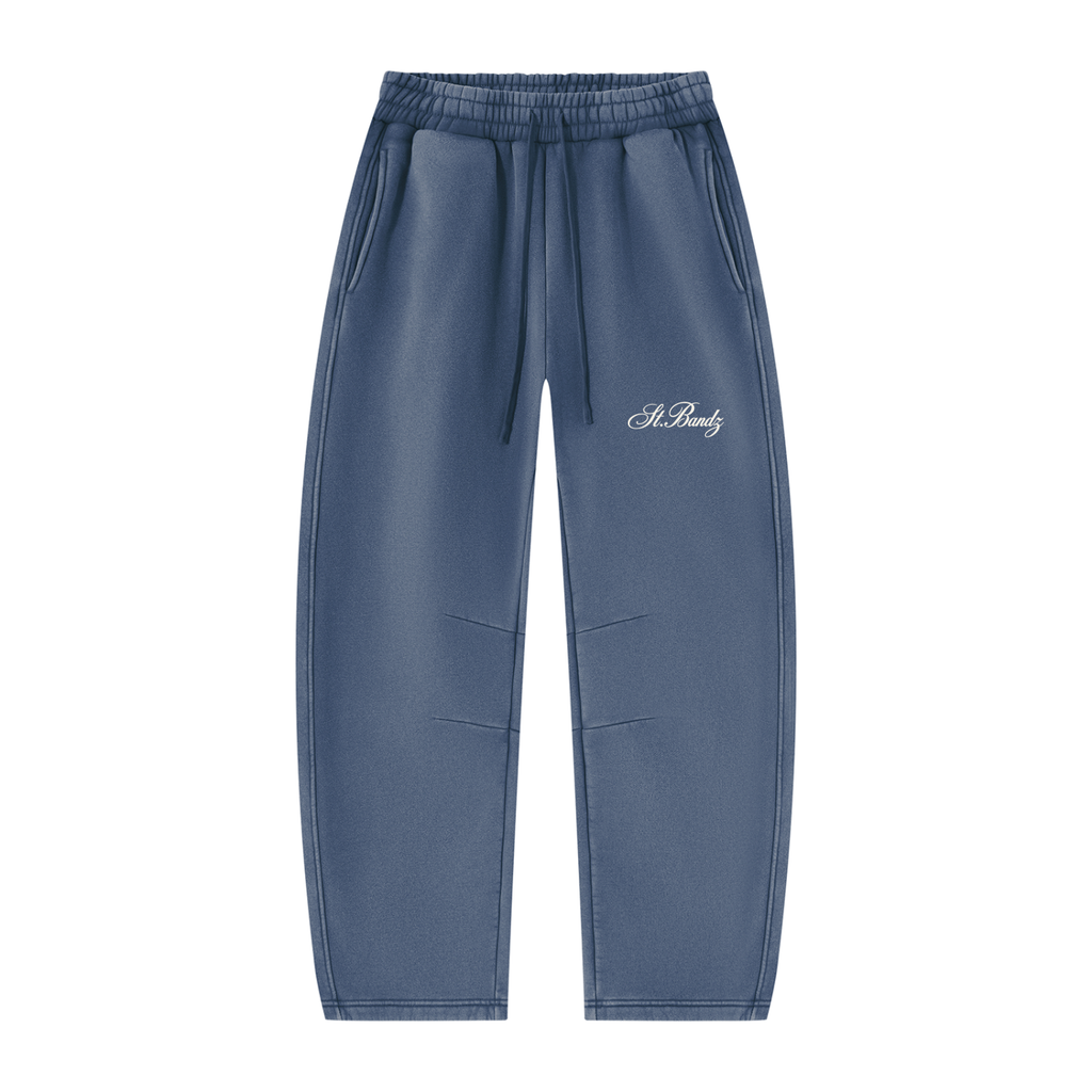 bandzclub,VintageWash,BarrelLeg,Sweatpants,Unisex,Streetwear,Fleece,hoodie