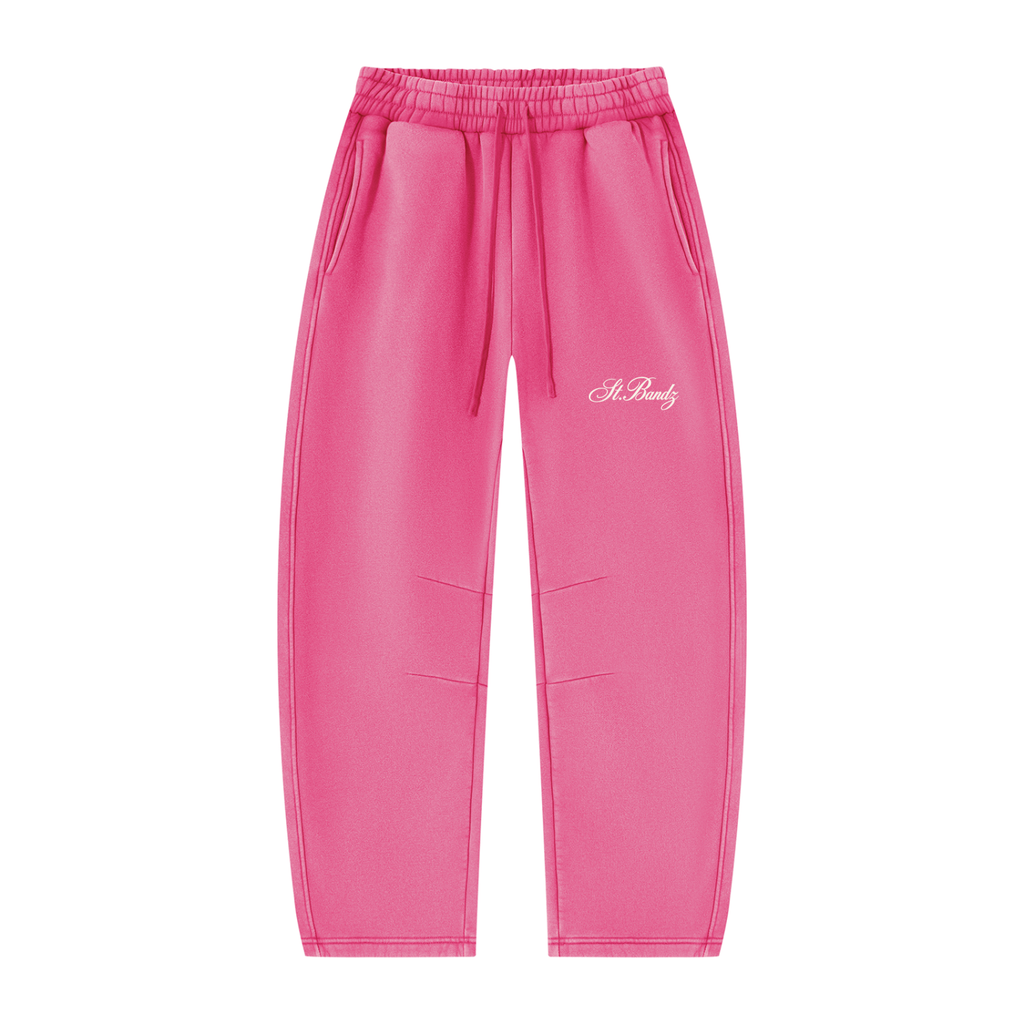 bandzclub,VintageWash,BarrelLeg,Sweatpants,Unisex,Streetwear,Fleece,hoodie