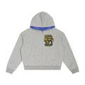 ST.BANDZ® Contrast Plaid Boxy Zip Hoodie