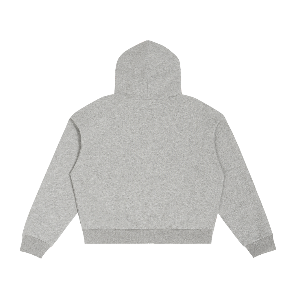 ST.BANDZ® Contrast Plaid Boxy Zip Hoodie