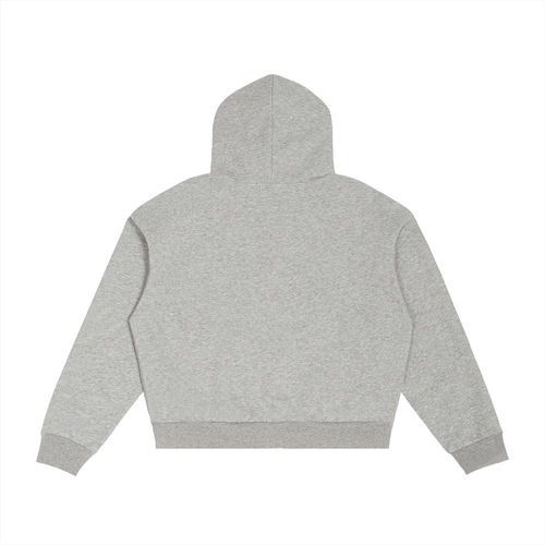 ST.BANDZ® Contrast Plaid Boxy Zip Hoodie